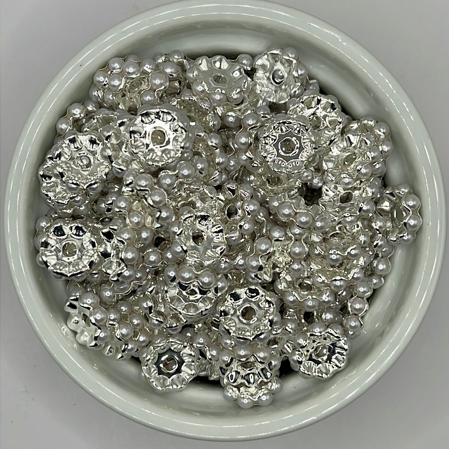 Pearl Spacer 12mm| Spacer Beads