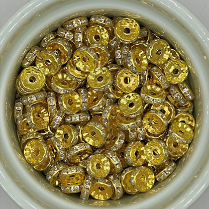 10mm Diamond Spacers| Spacer Beads