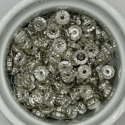 10mm Diamond Spacers| Spacer Beads