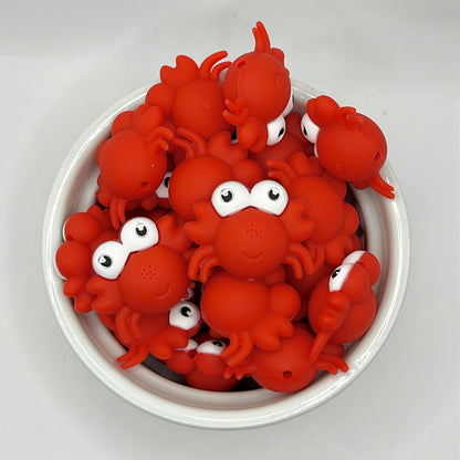 3D Crab Focal| Silicone Focal Beads