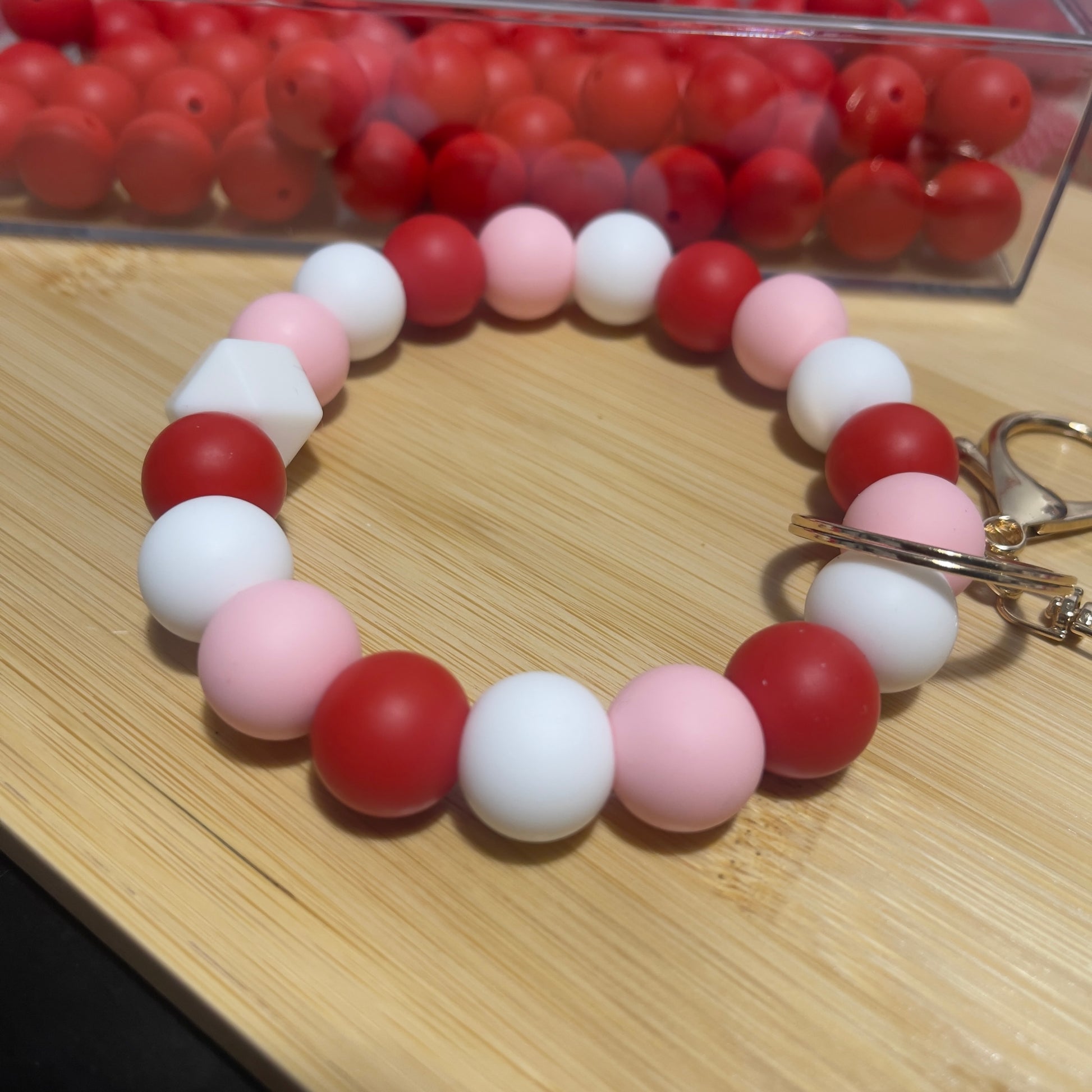DIY keychain silicone beads