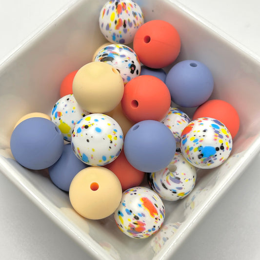 silicone bead mix simply beads llc 15mm