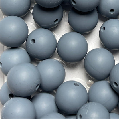 Round silicone beads for DIY necklaces