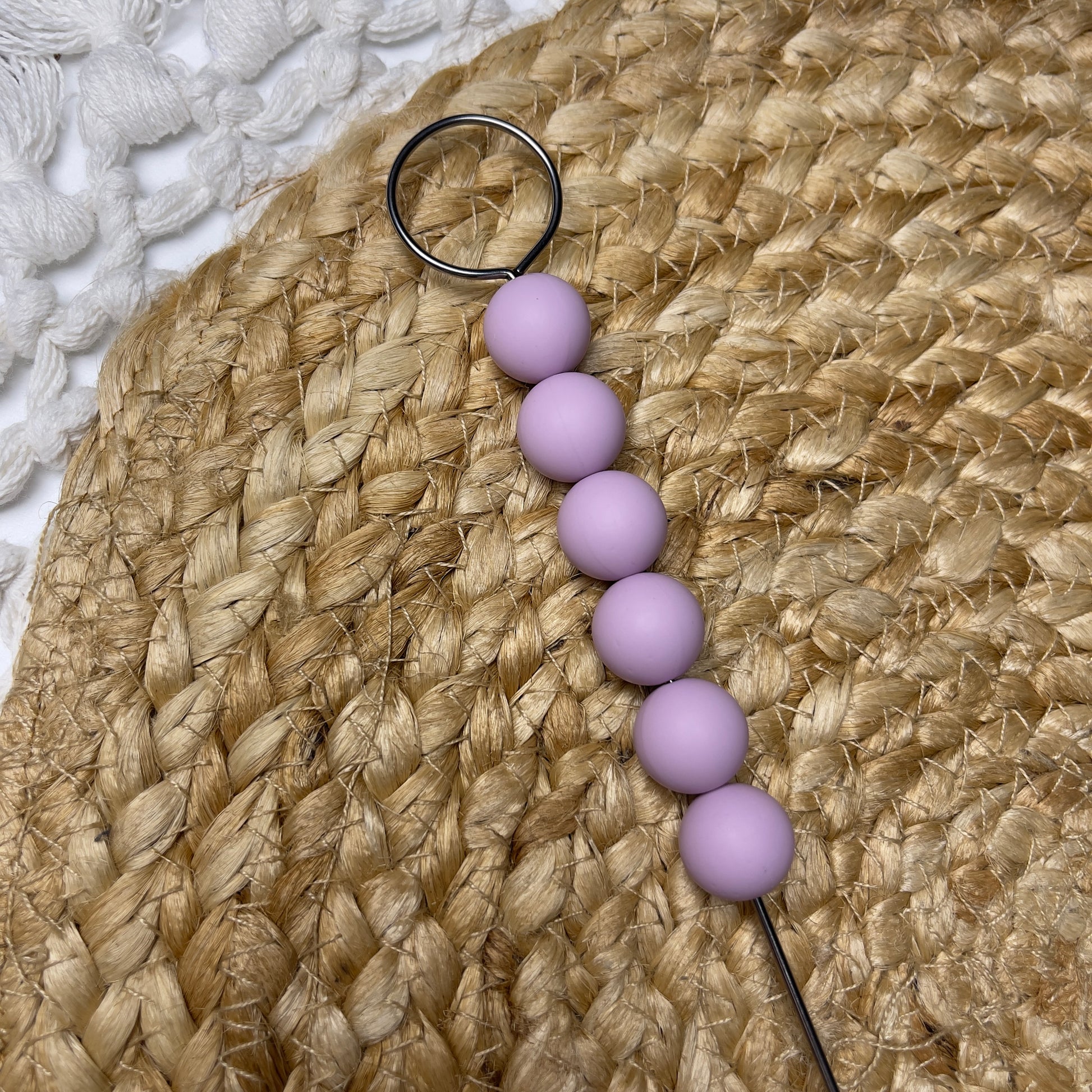 Silicone beads for crochet projects