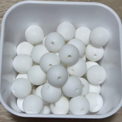 15mm silicone beads for fashion accessories